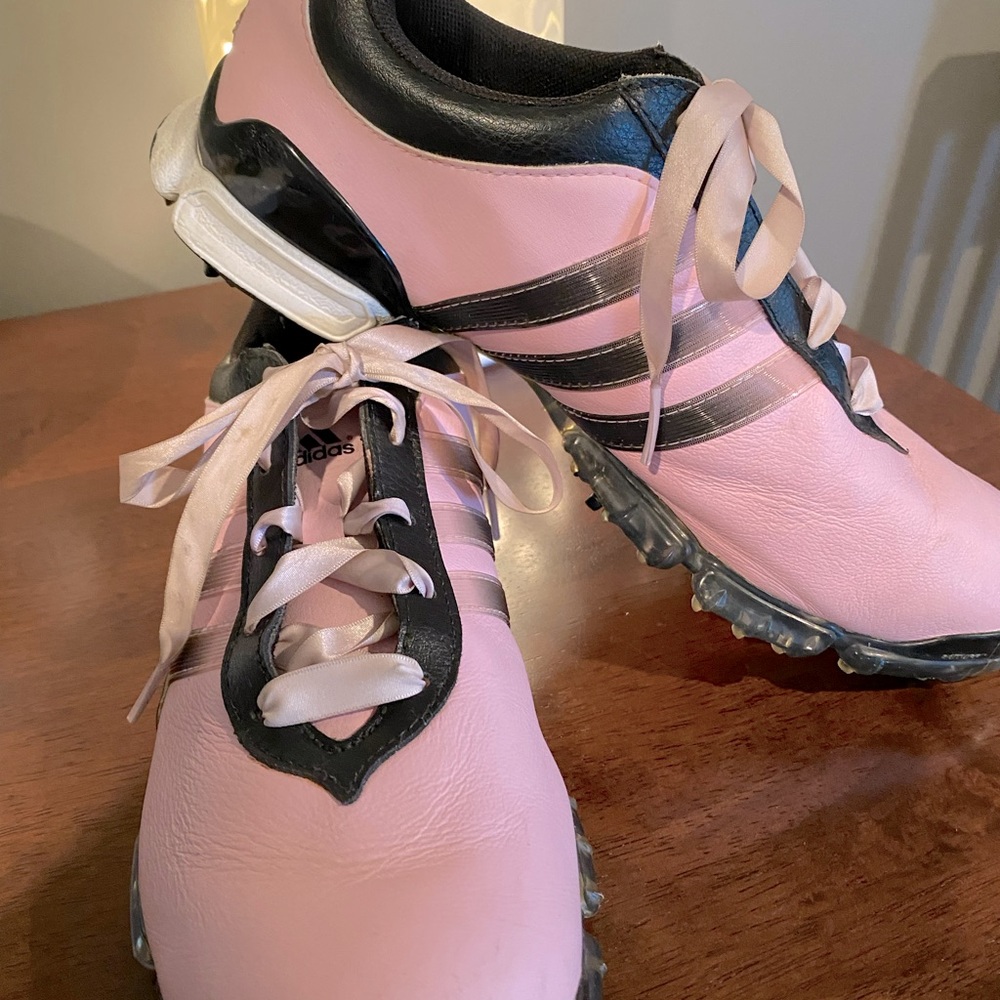 Adidas golf shoes. Adorable pink. 7.5